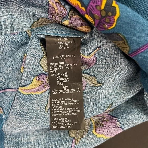 The Kooples Hawaiian Floral Print Shirt - Picture 8 of 8